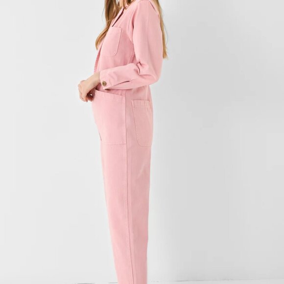 ALEX MILL  Women's Standard Zip Jumpsuit - Blush Pink - L - Picture 6 of 10